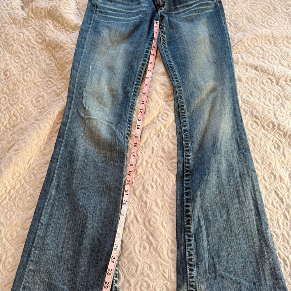 Big Star Sweet Ultra Low Rise Y2K Style Bootcut Jeans 28 - Picture 3 of 5